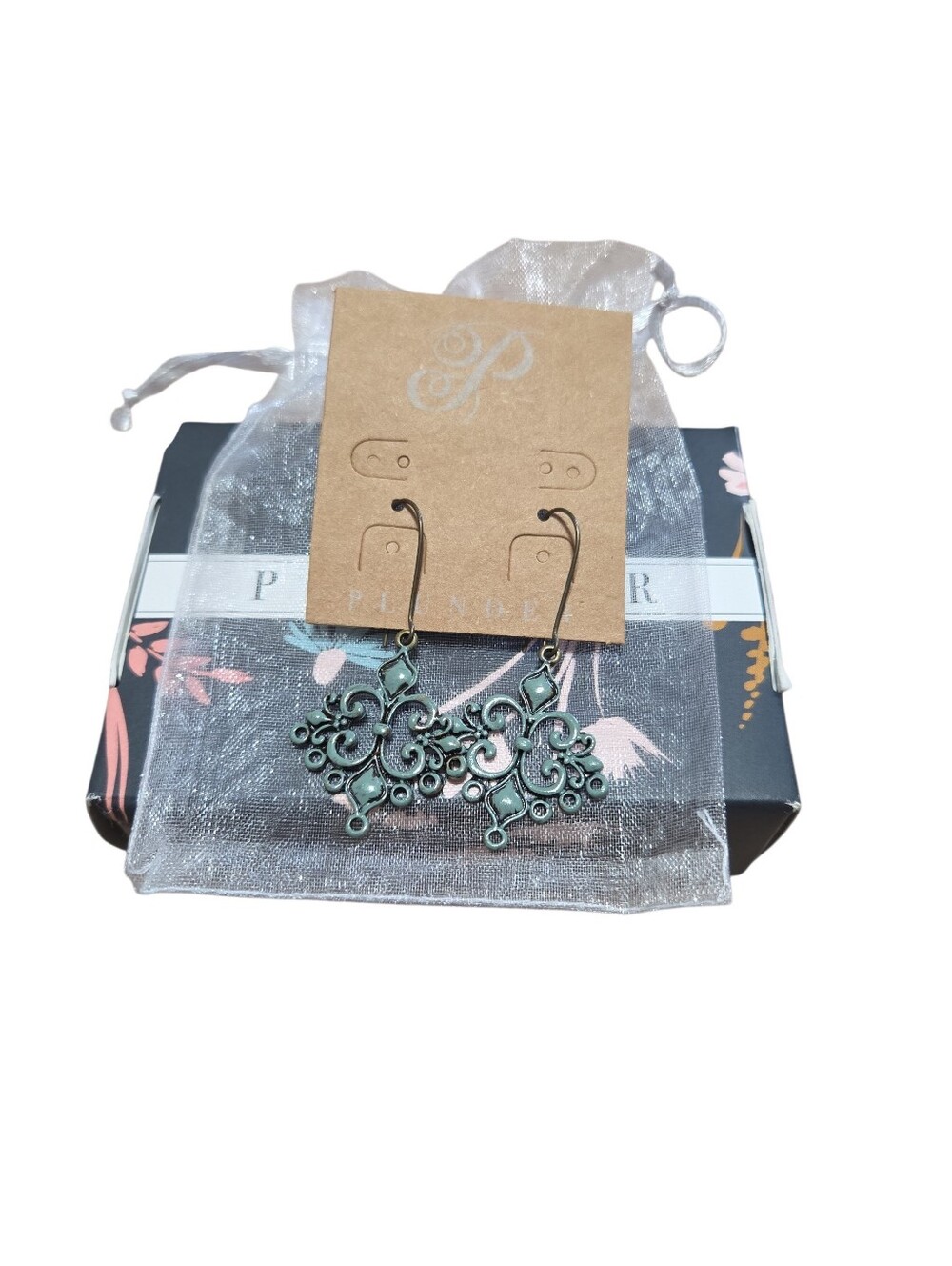 Plunder New Drop Earrings Teal Color‎ Womens Boho Festival Classic